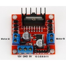 ماژول موتور درایور دو کاناله L298N با قابلیت درایو موتور پله ای ( stepper ) و DC