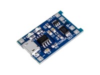 ماژول شارژر میکرو USB باتری های لیتیومی TP4056 با قابلیت جریان دهی 1 آمپر و مدار محافظ شارژ ماژول شارژر میکرو USB باتری های لیتیومی TP4056 با قابلیت جریان دهی 1 آمپر و مدار محافظ شارژ