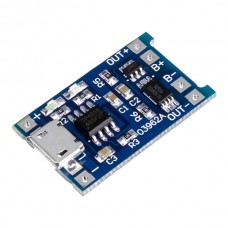 ماژول شارژر میکرو USB باتری های لیتیومی TP4056 با قابلیت جریان دهی 1 آمپر و مدار محافظ شارژ ماژول شارژر میکرو USB باتری های لیتیومی TP4056 با قابلیت جریان دهی 1 آمپر و مدار محافظ شارژ